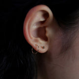 14Kゴールドボール3MMピアス/14K GOLD BALL 3MM EARRING_2COLOR (14k gold clutch)