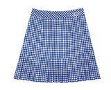 Check pleated skirt