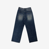 Keevy Button Wide Denim Pants