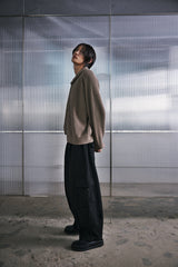 ROUND-COLLAR 7G KNIT CARDIGAN (Beige) / ラウンドカラーニットカーディガン
