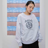Cheerful logo sweat shirt (light gray)(Copy) (6684424110198)