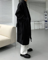 ウールベルトマックコート/SI wool belted mac coat (3 colors)