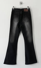 Memory boots-cut denim pants 