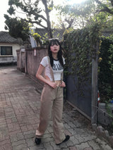 オーバーオールスタイルコットンパンツ
