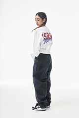 バギーデニムパンツ/MBSRCOPT102 MID90 BAGGY DENIM PANTS BLACK