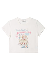 ケーキクロップTシャツ / DIMANCHE CAKE CROP T-SHIRT