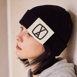 VA Square Big Label Beanie / Black