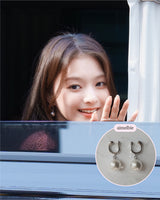 Horse Shoe and Pearl Piercing (Medium) - Silver Color