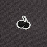 MONO CHERRY CROP PIQUE [CHARCOAL]