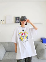 スマイルキャットショートスリーブTシャツ / VENTIQUE Smile Cat Short Sleeve T-shirt 3color