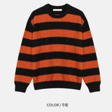 [premium] angora stripe knit