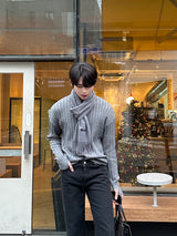 LMN レギュラーロールアップデニムパンツ / LMN Regular Roll-Up Denim Pants (Black)