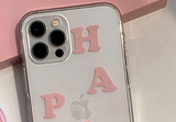 ヘプビピンクトランスペアレントケース / Hepbi pink transparent case