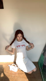 トラベルボウショートスリーブtシャツ