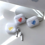 Yellow - Color Jelly Heart AirPods Case_matt