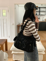 Yali Unbal diagonal button striped knit