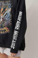  RETRO SWEATSHIRT / BLACK