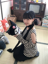 ショルダースリットルーズストリングロングスリーブ
