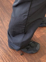 ナイロン ツーウェイ ロング ジョガー ワイドパンツ/Mozzny Nylon Two-Way Long Jogger Wide Pants