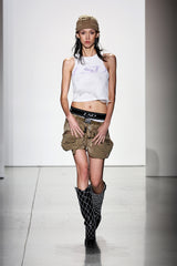 [23SS LSD COLLECTION] メッシュレイヤードノースリーブトップ / [23SS LSD COLLECTION] Mesh Layered sleeveless Top_White