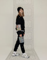GRANNY SQUARE SWEATSHIRT BLACK (6691428434038)