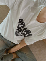 ウノラブハートグラフィック半袖Tシャツ