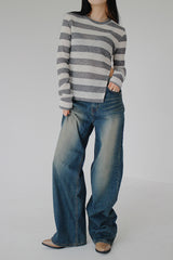 ウエストオープンニット / Waist open knit (4color)