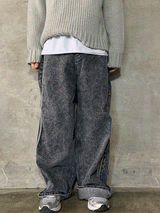 Puckering jeans (2color)