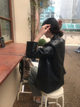 Noir leather jacket