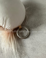 Dumpling fur doll keyring