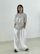 Natural Sleeky string pants