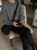 ASCLO Wool Slim Slacks (3color)