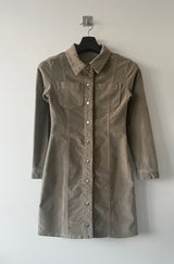 Western collar mini dress