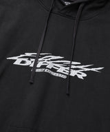 GRAFFITI CRACK HOODIE_CHARCOL