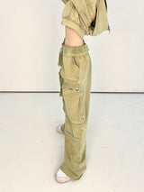 1023. Pigment Washing cargo wide pt (2color)