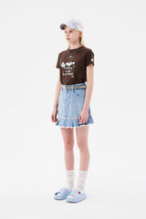 チェリートムボーイグラフィックTシャツ / CHERRY TOMBOY GRAPHIC T-SHIRT [BROWN]