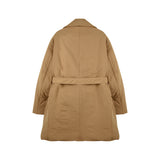 [UNISEX] Reversible Faux Fur and Double-Breasted Padded Coat (Camel) (6656424444022)