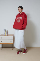 ゴールデン刺繡フーディー/Golden Emblem Hoodie (Deep Red)
