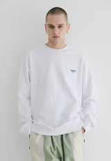 マルチロゴクルーネック / BSR2223FWPO073 MULTI LOGO CREWNECK WHITE