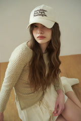 NOSTALGIA baseball cap_ivory