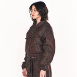アヴリルツイードトラッカージャケット/AVRIL TWEED TRUCKER JACKET (GREEN)