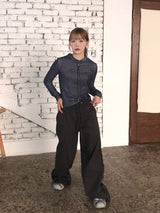 ニコルジッパーバンディングパンツ