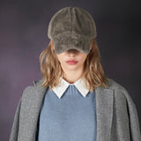 Fur logo point ball cap GRAY