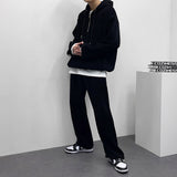 マルチコーデュロイセミジップアップフーディー/Multi-corduroy semi- zip-up hood (3 colors)
