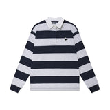 キルシースモールチェリーラグビーボーダーラインフーディー／UNI SMALL CHERRY RUGBY SHIRT KA [NAVY] (6597389287542)