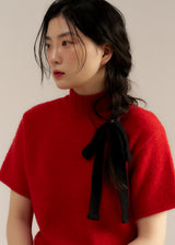 ウールリボンヘアストラップ