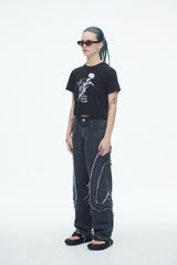 コンマデニムパンツ/Comma Denim Pants Grey