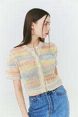 クロシェット ニット カーディガン / Crochet Knit Cardigan
