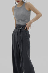 2ベルトワイドスラックス / Two Belt Wide Slacks (3color)
