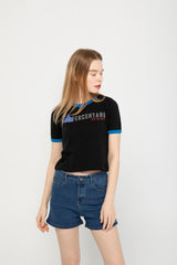ORIGINAL RINGER CROP T-SHIRT black (4647243645046)